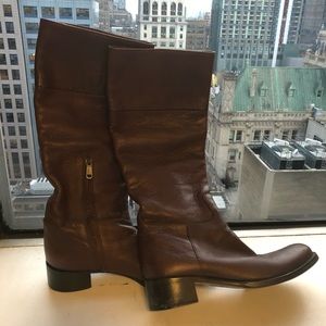 Jil Sander Brown Leather Boots Size 38.5